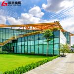 Galvanized Steel Structure Construction 1000 Tons For Showroom Office