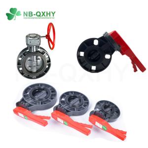 China Plastic Gray Industrial Valve CPVC PVC Ball Valve Water Butterfly Valve Agricultural 2&quot; 8 factory
