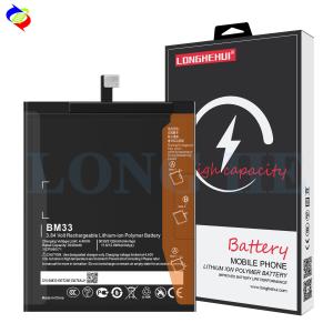 China Black Lithium Polymer Cell Phone Battery BM33 for Xiaomi Mi 4i Mi4i GBT 182872013 factory