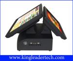 Compact 15 " Black Pos Touch Terminal For Restaurant , Bar , Pub , Nightclub