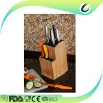 Acacia wood kitchen knife holder