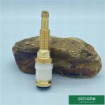Customized CW617N Material Brass Insert Stop Valve Cartridges Top Part