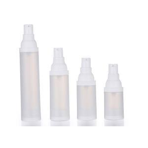 15ml Plastic Cosmetic Airless Pump Bottles Frosted Transparent