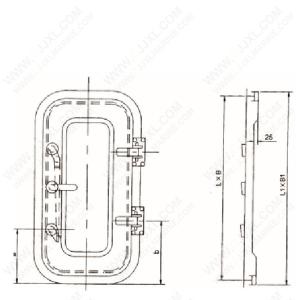 China Aluminium Weld Weathertight Door factory
