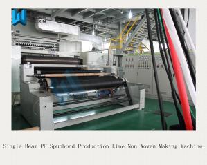 China Single Beam PP Spunbond Production Line / High Output Non Woven Making Machine factory