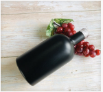 Customize Borosilicate Glass Water Bottle with Time Stamp and Stainless Steel Lid 32 oz