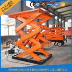 CE TUV 2T Stationary Hydraulic Scissor Lift Platform Warehouse Cargo Scissor
