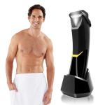 Electric Groin Hair Trimmer IPX4 Waterproof Body Replaceable Ceramic Blade Heads