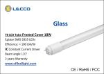 Commercial 6000k 4 Foot T8 Led Fluorescent Tube Lights Glass 360 Degree Beam