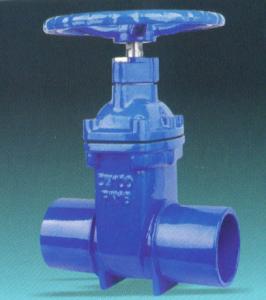 China CI Sluice Gate 225 mm Dia Spigot Valve With Extension Spindle 1.5m Length factory