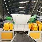 15kW Power Double Shaft Shredder for Glass Fiber and Aluminum Cans Shredding