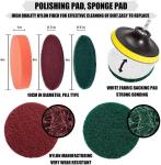 4inch Durable Drill Brush Attachment 10 PC Scouring Pad For Scrubbing