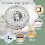 120V 15W Driverless Dia 100mm Led Light For Led Fan Light With ETL Certificate