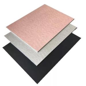 Fireproof Core 4x8 Aluminium Composite Panel with Brush Design and ISO9001