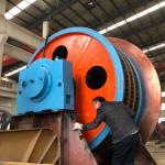 Double Tubular 2 Drum Coal Metal Ores Conveying Hoisting Machine