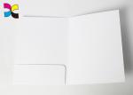 Unique 250g C1S Art Paper Custom Printed File Folders Gold Hot Stamping