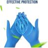 Buy cheap Blue Examination Medical Nitrile Gloves Food Grade Puncture Resistant from wholesalers