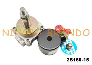China 2/2 Way G 1/2 Inch Normal Close Solenoid Valve Stainless Steel Body 2S160-15 AC220V factory