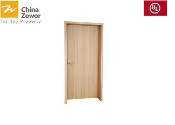 Single Hinged Beech Wood Fire Rated Interior Doors/ Paneled Doors/ Veneer Finish