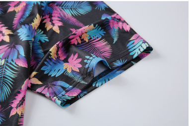 Customized Logo Printing Breathable Quick Dry Ice Silk Printed Polo Shirts for Men
