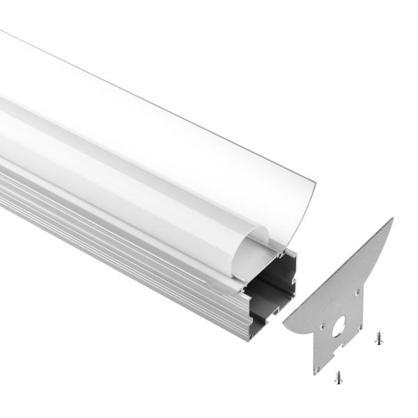 China High Class Suspended LED Aluminum Profiles Casing Profile Surface Mounted factory