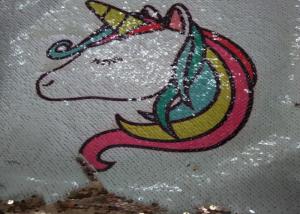 China Two Sides Reversible Sequin Pillow Unicorn Printing Pillow Cases For Sofa And Home Decoration factory