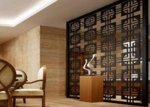 China Rust Proof Decorative Metal Panels , Delicate Indoor Privacy Screen Solid Structure factory