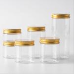 Clear Plastic Jars With Customizable Logo And Sealing Options