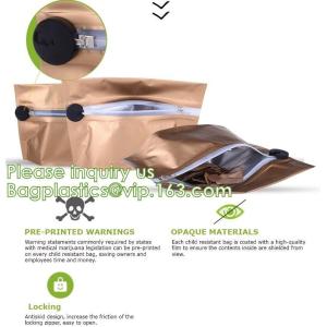 smell proof zipper plastic cookie mylar childproof jokes up customized zipper