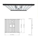 2000umol/S 1000 Watt Led Grow Light Bar Led Grow Light Strips For Vertical