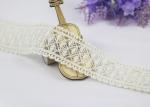 Eco Friendly Embroidered Lace Trim With Cotton Lace Nylon Tulle For Dress