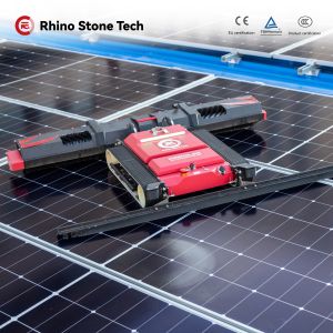 Remote Controlled PV Module Cleaner Solar Cleaning Equipment Maintenance Robot