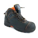 Nubuck Leather S3 Safety Footwear For Men Waterproof Ankle Boots