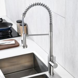 China Spring Coil Touchless Kitchen Faucet With Pull Down Sprayer factory