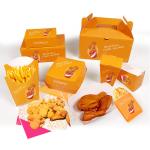 Customized Fast Food Packaging Fried Chicken French Fries Hamburgers Disposable