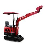 OEM Red Small Digger Diesel Engine Mini Excavators For Farm Winery Agricultural