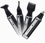 4 in1 Rechargeable washable Stainless steel cutter head nose hair trimmer for