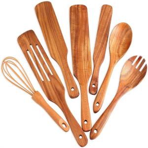 China Scratchfree Wooden Kitchen Utensil Set , Moisturefree bamboo wooden spoon set factory