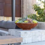 Bbq Outdoor Wood Burning Brazier Fire Pit Corten Steel