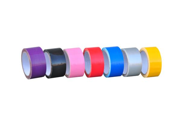 Hot Melt Glue Cloth Duct Tape Single Sided 250mic Thick 12Colors For Book