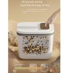 Small Rice Barrel Quadrate Dog Food Sealed Moisture-proof Storage Tank for Cat