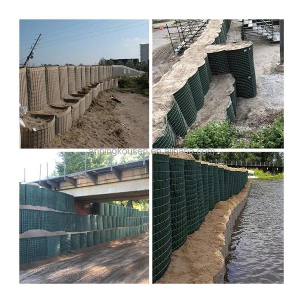 Customizable Welded Wire Mesh Safety Defensive Barriers for Emergency Flood