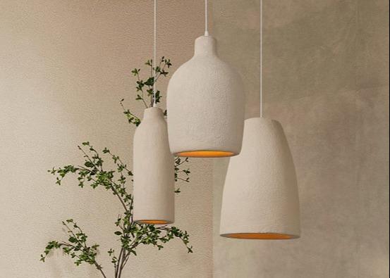 Wabi-sabi style restaurant chandelier bar table lamp island table lamp modern