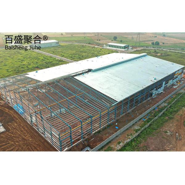 Painted Prefabricated Steel Frame Structural Warehouse Metal Building with