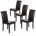 Green Forest Dining Chairs , Cushion Dining Chairs Seat Back Gray Metal Legs