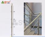SS304 SS316 Stainless Steel Balustrade Posts Handrail Bracket For Tube Stair 0