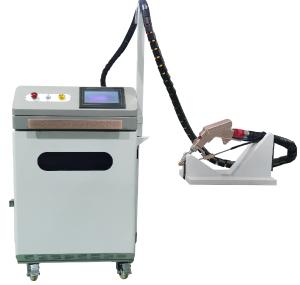 China Handheld 3mm Spot 2KW Fiber Laser Welder For Metal Stainless Steel Aluminum factory