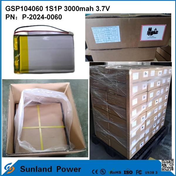 GSP104060 Lithium Polymer Battery Is Widely Used In Power Banks, Bluetooth Earphones And Bluetooth Speakers With A Cycle Life Of 500–2500 Charge