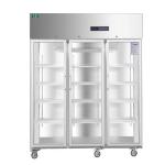 Real Forced Air Cooling Biomedical Pharmaceutical Refrigerator 304 Stainless