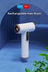 Travel Size 200W Battery Powered Wireless Hair Dryers with Low Noise Performance